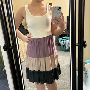 Pastel striped dress